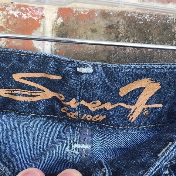 Seven7 Blue Flare Jeans - Picture 9 of 13